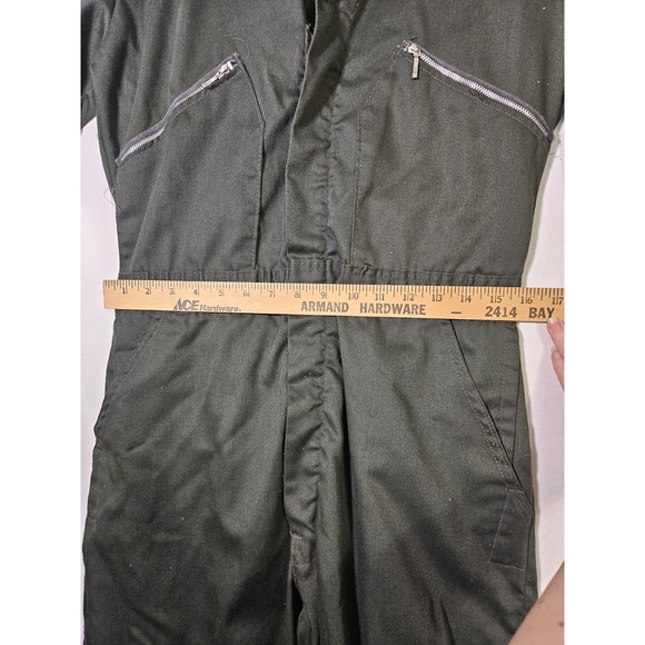 Vintage Walls Army Green Work Mechanics Coveralls - Picture 5 of 16